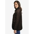 thumbnail image 3 of Jessica London Women's Plus Size Snap-Front Quilted Coat, 3 of 5