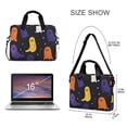 thumbnail image 3 of FORMRS 16" Laptop Bag Carrying Sleeve Case with Handle Travel Shoulder Briefcase, Halloween Colorful Ghosts, 3 of 8