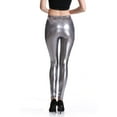 thumbnail image 5 of HexaHive Women's Shiny Leather Casual Leggings - Comfortable, Versatile for All Seasons, 5 of 5