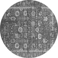 thumbnail image 1 of Ahgly Company Indoor Round Oriental Gray Industrial Area Rugs, 6' Round, 1 of 4