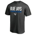 thumbnail image 2 of Men's Ash Toronto Blue Jays Win Stripe T-Shirt, 2 of 3