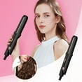 Linjieee Upgraded 2 In 1 Mini Curling Wand Flat Curling Ceramic Hot