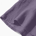 thumbnail image 4 of CQONEPT Womens Sunmmer Tops Cotton Linen Tank Tops Crewneck Loose Casual Sleeveless Summer Vacation Shirts Purple 2XL, 4 of 7