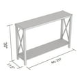 thumbnail image 4 of Safdie & Co. 46"L 1-Shelf Metal Sides Console Table in Brown Reclaimed Wood, 4 of 4