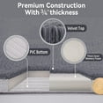 thumbnail image 6 of Hengbo 2-Piece Memory Foam Bathroom Mat Set Extra Absorbent for Bathroom Washable Light Gray, 6 of 7