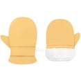 thumbnail image 4 of NAISIBABY Kids Winter Mittens, Windproof Thickened Lined Warm Boys Girls Outdoor Snow Gloves Yellow 2T, 4 of 4