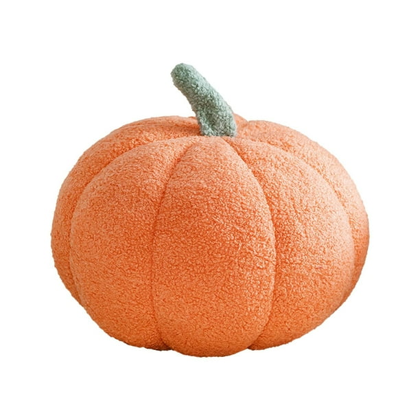 Wmhnj Cojn de peluche suave con forma de calabaza, ideal para decoraciones de Halloween o para usar como cojn decorativo.