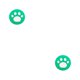thumbnail image 1 of Matsuzay Pulgar Grips Caps Cóncavo Cómodo Antideslizante Cat Paw Forma Reemplazo perfecto Thumbstick Cover Video Game Supply blanco sobre verde 2Conjunto, 1 of 6
