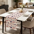 thumbnail image 6 of Independence Day Table Runner, 250th Anniversary 4th of July Table Decoration, 13x72 Inch Red White and Blue Patriotic Table Runners for Holiday Decor Dinging, Party, Kitchen (D), 6 of 9