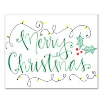Creative Products Handwritten Merry Christmas 20x16 Canvas Wall Art