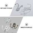 thumbnail image 2 of TABLETREANDS 5Pcs White Zinc Alloy Hooks Heavy Duty European Style Bathroom Kitchen Organizer, 2 of 8