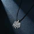 thumbnail image 6 of SOULMEET Viking Wolf Claw Necklace 925 Sterling Silver-Wolf Paw Print Pendant with Celtic Knot-Norse Nordic Jewelry for Men-Animal Totem for Men, 6 of 7