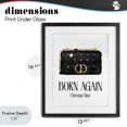 thumbnail image 4 of Stupell Industries Contemporary Born Again Christian Bag Black Framed Print Under Glass, 13 x 16, by Ziwei Li, 4 of 8