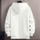 thumbnail image 5 of Sudadera con capucha para hombre, color liso, deportiva, de moda, holgada, con cremallera, cordón, bolsillo, manga larga, blusa de poliéster., 5 of 8
