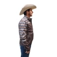 thumbnail image 3 of Hooey Brown Witht Tan Grey Aztec - Mens Jacket  - Hj109Braz, 3 of 4