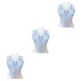 thumbnail image 2 of maskred Sturdy And Durable Lace Applique With 3D Beads And Rhinestones With Materials Are Sturdy And Durable Multiple Colors Light purple B 3Set, 2 of 6