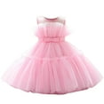 thumbnail image 2 of Lilgiuy Little Girls Wedding Dress Sleeveless Lightweight Puff Gown for Going Out Camping Shopping Clearance, 2 of 5