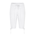 thumbnail image 6 of CHUMUD Men's Cotton Linen Shorts Relaxed Fit Elastic Waist Shorts Stretchy Capris Summer Casual with Pockets, 6 of 7