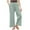 2-1-Mint Green, variant on SELONE Green Wide Leg Workout Pants for Women Plus Size Lounge Pants Cotton Linen Wide Leg Cropped Trouser Loose Casual Long Beach Pants Drawstring Solid Lightweight S Tall Breathable Summer Clothes