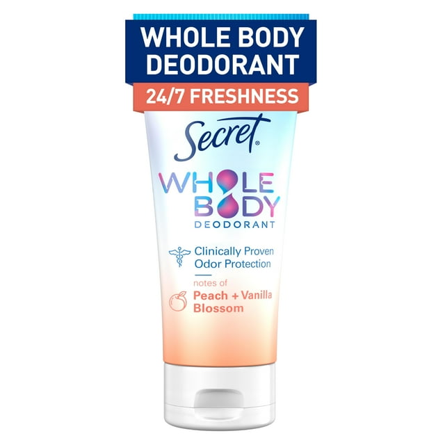 Crema desodorante Secret para todo el cuerpo de mujer, 90 ml, 72 horas de protección