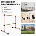 thumbnail image 6 of Ambifirner Double Ballet Barre Portable, 4ft Freestanding Dancing Barre with 3 Adjustable Heights, Wood Ballet Bar, Fitness Stretching Dancing Bar for Home, Gym, Dancing Room, 6 of 8