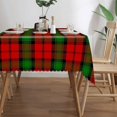thumbnail image 4 of Tartan Rectangular Tablecloth 55"x70" with Lace Edge, Washable Durable Table Cover for Dining, Indoor Outdoor Home Restaurant Decor, 4 of 5