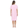 thumbnail image 5 of Casual Nights Women's Snap Front House Dress Short Sleeve Woven Duster Housecoat Lounger Sleep Gown, 5 of 5