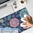 thumbnail image 4 of Long Mouse Pads for Desk,Pioneer Flower Floral Print Pattern Desk Mats on Top Of Desks, Desk Mouse Pad Extra Large with 3mm Non-Slip Base and Stitched Edge for Gaming,Office,Work,Home 31.5"x11.8", 4 of 6