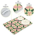 thumbnail image 3 of Yayeee Dish Drying Mat for Kitchen Counter 16"x18" Microfiber Absorbent Pad, Pink Symmetrical Stars, 3 of 7