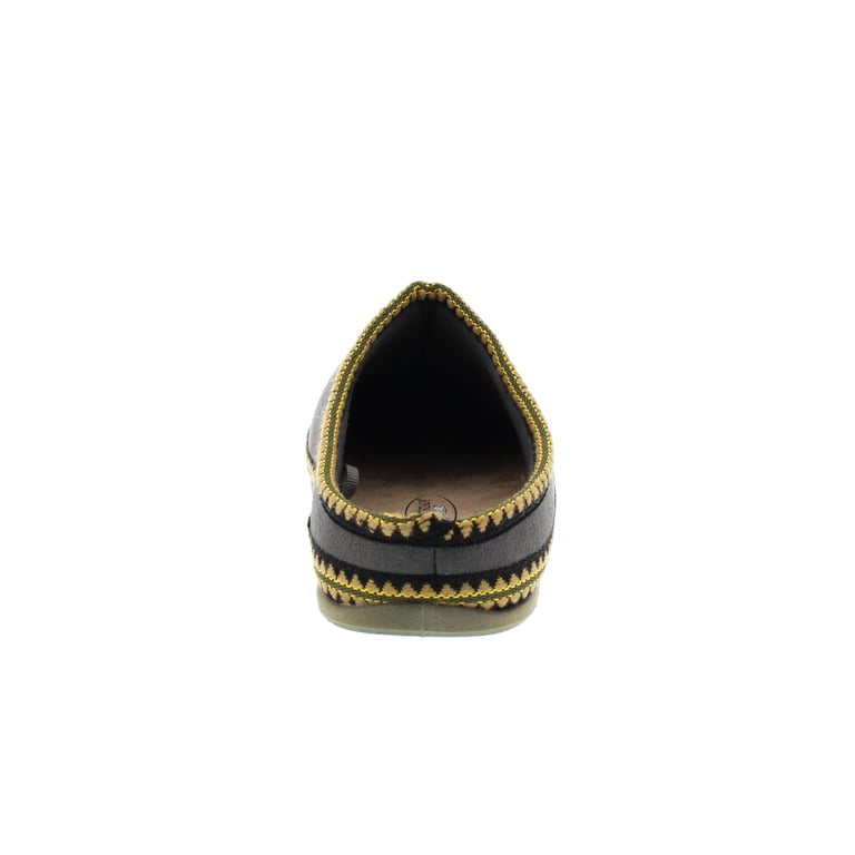 Deer Stags Gray slippers with Black and Gold Trim Deer Stags Unisex Wherever Microsuede Slipper - Grey - 14  main image 3