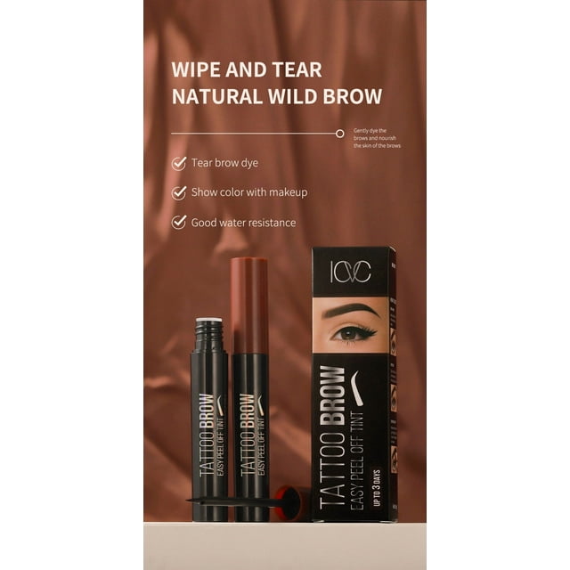Crema para teñir cejas ICVC ICVC-02# Marrón oscuro