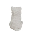 thumbnail image 4 of Garden Decor Animal Statue White Terrier Puppy, 4 of 5