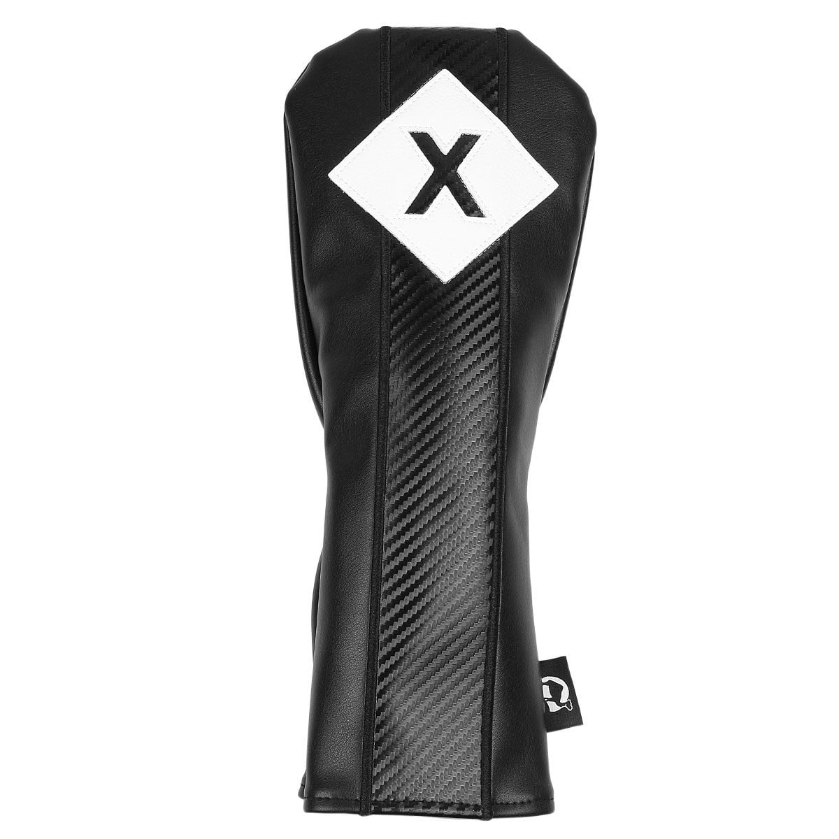 Sahara Black Graphite Weave Retro Golf Headcover Set - 5 Pack (Driver, #3, 5, X and Hybrid)
