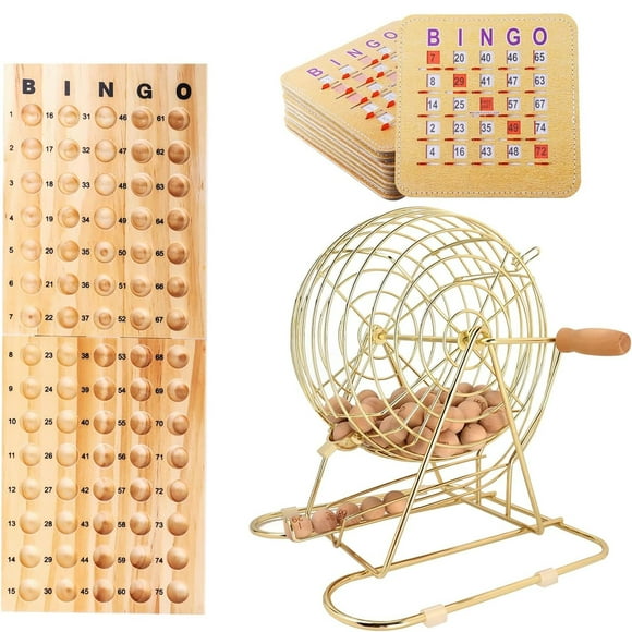Set de juego de bingo GSE Games & Sports Expert Deluxe con jaula de latón