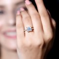 thumbnail image 3 of Moissanite Solitaire Engagement Ring for Women (8 mm Princess Cut Moissanite, 3.50 CT, D-VS1 Quality, Rosec Jewels), 14K Yellow Gold, US 6.75, 3 of 7