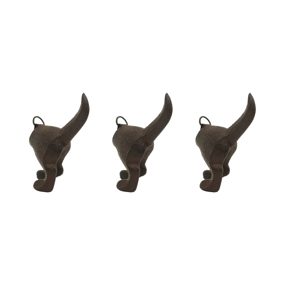 Retro Dog Tail Cast Iron Wall Hooks Decorative Wall Hanging Hook for