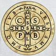 thumbnail image 3 of CafePress - St Benedict Medal: Latin + Translation Light T Shi - Light T-Shirt - CP, 3 of 5