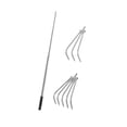 thumbnail image 4 of harayaa Garden Rake Stainless Steel Versatile Ergonomic Design Landscape Leaves Rake 3 and 5 Tooth, 4 of 8