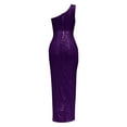 thumbnail image 6 of XIYON Dresses For Women Off Shoulder Sequin Dress Sleeveless Slit Backless Dress Going Out Dresses, 6 of 6