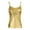 Gold, variant on Aiihoo Women's Wet Look Metallic Tank Tops Spaghetti Straps Camisole Slim Vest Shirt Hip Hop Dancewear Black M