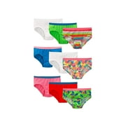 Fruit of the Loom Assorted Low Rise Brief, 9 Pack (Little Girls & Big Girls)