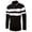 A-Black207, variant on Bibifish Mens Polo Shirts Thick Black White Horizontal Striped Block Shirts Mens Fall Winter Weekend Casual Tops