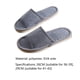 thumbnail image 2 of Zapatillas Retro Punta Cerrada Lavables Reutilizables para Huéspedes del Hogar del Hotel (29CM 41 Gris, 2 of 6