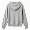 thumbnail image 6 of Sahpxhe Cardigan Sweaters for Women Hooded Long Sleeve Loose Fit Button down Sweater Coat Fall Casual Warm Knit Outerwear Gray L, 6 of 6