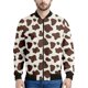 thumbnail image 3 of Chaqueta bomber con estampado 3D de vaca colorida para hombre y mujer, sudadera de primavera y otoño, chaquetas de calle de manga larga con cremallera, 3 of 4