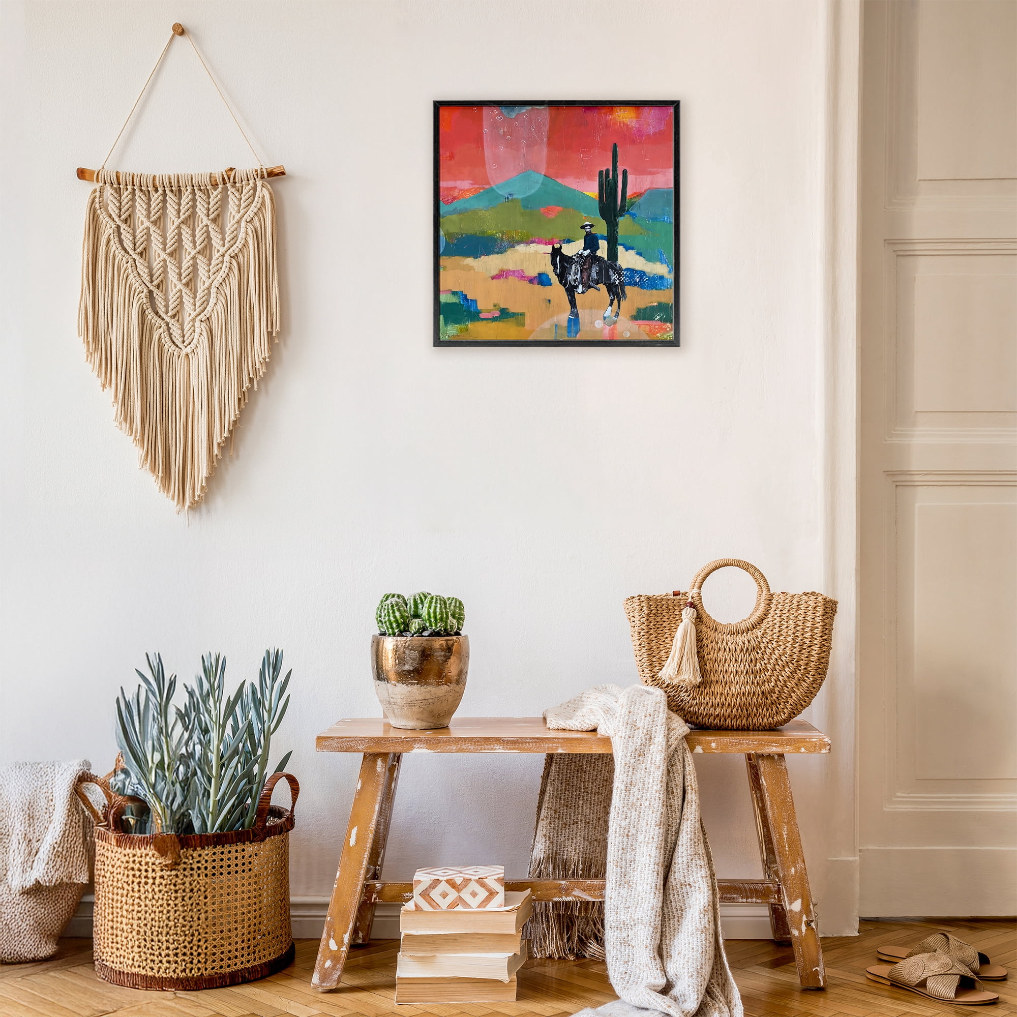 Stupell Industries I Used To Be A Cowboy Black Framed Giclee Art, design by Dianna Fritzler