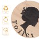 thumbnail image 3 of Placas para puerta de baño con molduras de madera, decoración amaderada, letrero para baño, número de casa para el frente del baño, 2 piezas, 3 of 6