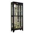 thumbnail image 2 of Hardwood Side-Entry 5 Shelf Curio Cabinet in Onyx Black by Pulaski Furniture, 2 of 10