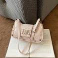 thumbnail image 3 of PU Leather Chic Hobo Bag Adjustable Strap Women Y2K Messenger Bag (Pink) Shoulder Bags for Women, 3 of 10