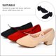 thumbnail image 4 of 1 par de zapatos de ballet de tacón bajo para mujer, con suela para actuaciones escénicas., 4 of 6